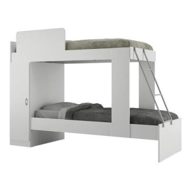 Imagem de Beliche Com Colchão Incluso 1Porta Havana Multimóveis Branco - MULTIMO