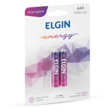 Imagem de Pilha Recarregavel Palito AAA 1000MAH 1.2V C/02 - Elgin