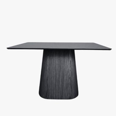 Imagem de Mesa De Jantar Cone Retangular 160x90 Cm Tampo ébano Base ébano Cor Preto