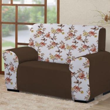 Imagem de Capa para de sofá 2 lugares Coladinha Mista 1PEÇA AVULSA Decoração par