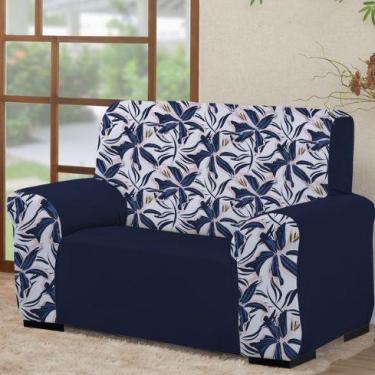 Imagem de Capa para de sofá 2 lugares Coladinha Mista 1PEÇA AVULSA Decoração par