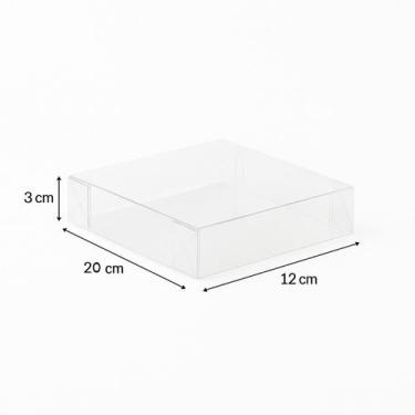Imagem de 10 Caixas Acetato 15 Docinhos transparente Cristal 20x12x3 - Carraschi