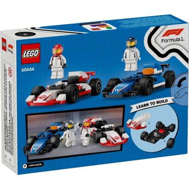 Imagem de Lego CITY Carros de Corrida F1 da Williams Racing e Haas F1 60464