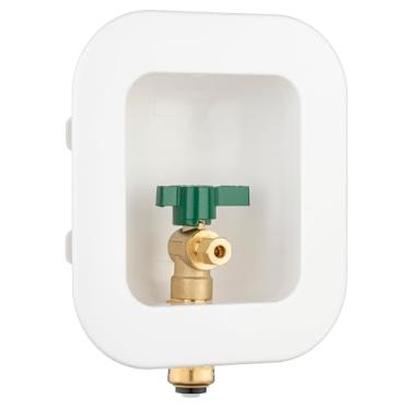 Imagem de [1 peça] Caixa de tomada para máquina de gelo Lingmfg 1/5.1 cm Push-to-Connect, conecte 1/10.2 cm Mangueira de compressão para máquina de gelo LING -IMOB-WO-WHA-5