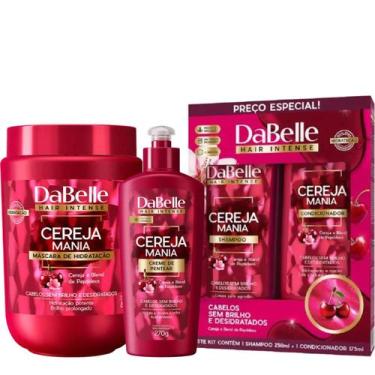 Imagem de Kit DaBelle Cereja Mania Shampoo e Condicionador + Creme para Pentear 