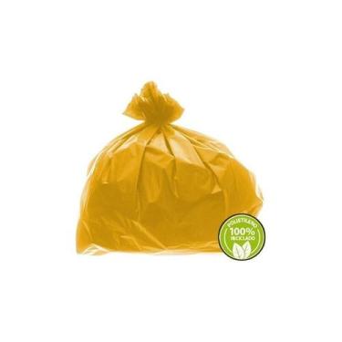 Imagem de Saco De Lixo Super Leve 40 Litros Amarelo 100un - Higipack