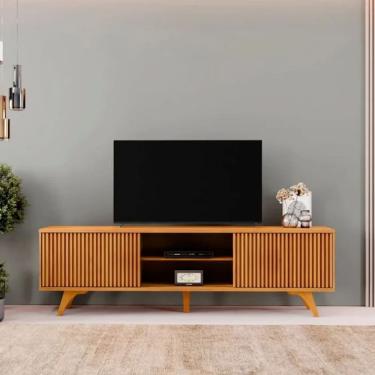 Imagem de Rack Siena 02 Portas De Correr 1,80 - Naturalle - Mavaular