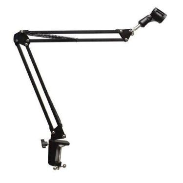 Imagem de Pedestal Suporte Mesa Articulado P/ Microfone Studio Rádio - B2T