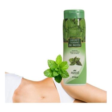 Imagem de Sabonete Feminino Íntimo Menta Prevenção De Odores 200ml - Apinil Cosm