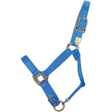 Imagem de Hamilton Cabresto de cavalo ajustável de nylon de 2,5 cm com queixo ajustável, tamanho anual