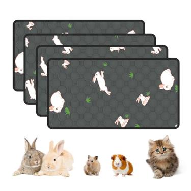 Imagem de MODESLAB Pacote Com 4 Forros Para Gaiola De Porquinho-Da-Índia, 16 Pol X 30 Pol, Absorventes Rápida Absorção, Laváveis, Tapetes Cães, Filhotes, Coelhos E Animais Pequenos, À Prova Vazamentos Antider