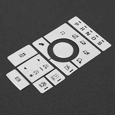 Imagem de aqxreight 10 Peças Adesivo de Botão de Carro de Liga de Alumínio Guarnição Decorativa Adequada para Executive 15-16 Botões Ajuste de Aparência e Fácil de Ligar Alumínio de Qualidade Requintado