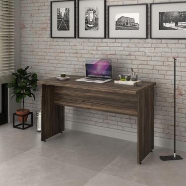 Imagem de Escrivaninha Mesa De Escritório 1,20m Tampo 30mm Work30 Carvalho Dark