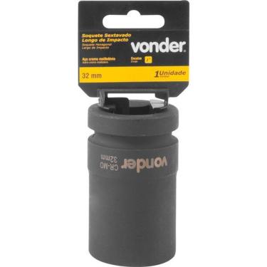Imagem de Soquete Sextavado Impacto Longo 1" 32mm Aço Cromo Vonder