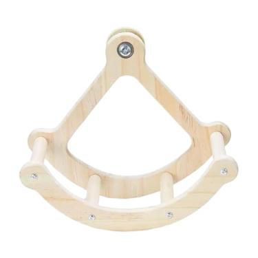 Imagem de ShengQuanHao Poleiro para Pássaros, Acessório para Gaiola, Roda de Exercícios, Função de Balanço, Brinquedo Inteligente para Periquitos.