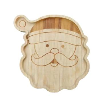 Imagem de Rrlihjgu Tabuleiro de Servir Natal | Tábua de Servir Santa para Queijo - Prato Armazenamento Alimentos Cozinha Para Bolachas Frutos Do Mar Carnes Snacks Pão Aperitivos - Festa de Família e Piquenique