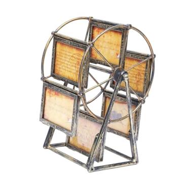 Imagem de Bothyi Porta-retratos Giratório em Formato de Roda para Mesa, Decoração Retrô para Casa, Escritório, Inauguração de Casa E Casamento.