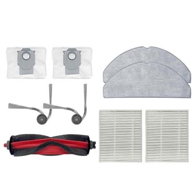 Imagem de 9 peças de escova principal/escova lateral/pano de esfregão/filtro/sacos de poeira compatíveis com R/oborock/Q7 M5/ Q7 TF /Q7 TF+/ Q7 M5+/ peças sobressalentes de aspirador de pó robô (9 peças