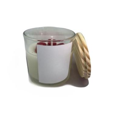 Imagem de Vela aromática artesanal 150/100G - Vários Aromas - Com especiarias e tampa de madeira(Vanilla - Vela do Amor,100G)