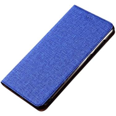 Imagem de POYUFRG Capa de couro para Xiaomi 17 Pro Max/17 Pro/17, capa de telefone carteira fina flip magnética com compartimentos para cartões, capa de suporte, azul, 17 ProMax