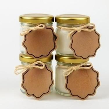 Imagem de Vela Aromática Lavanda Perfumada Artesanal Vegetal Vaso de Gesso Vasinho(4 Velas 40g (ESCOLHER NO CHAT))