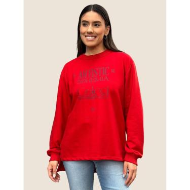 Imagem de Blusão Feminino Moletom Estampado Colcci Cor:;Tamanho:M-Feminino