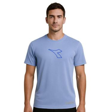Imagem de Camiseta Diadora Uno New Running Masculina - Azul XGG-Masculino