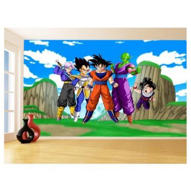 Imagem de Papel De Parede Dragon Ball Goku Vegeta Anime 3,5M Dbz491 - Você Decor