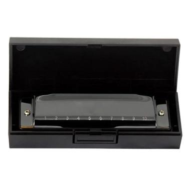 Imagem de Gaita profissional profissional 10 e 24 furos 8K titânio tremolo tom chave C (tipo E)