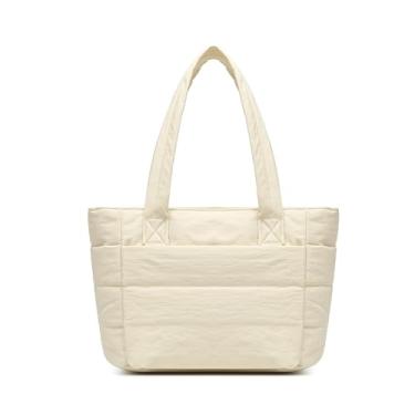 Imagem de Covelin Bolsa feminina leve e fofa, espaçosa, versátil e prática para carregar todos os dias, Bege