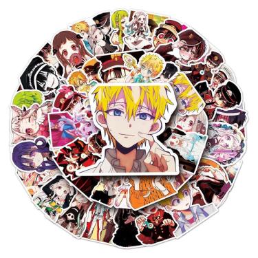 Imagem de Adesivos Toiletbound Hanakokuns Anime Vinil PVC, pacote de 50 unidades