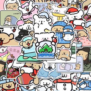 Imagem de Adesivos de vinil maltês à prova d`água de anime 100 unidades/lote de 5 a 7 cm