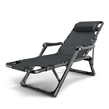 Imagem de YYBOES Espreguiçadeiras, cadeiras dobráveis resistentes, espreguiçadeiras reclináveis à prova d'água e ajustáveis para praia, pátio, jardim, acampamento, uso ao ar livre, escritório