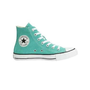 Imagem de Tenis All Star Chuck Taylor Seasonal Colors Cano Alto Verde Agua/branco/branco 037