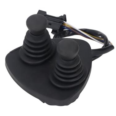 Imagem de Dpofirs Joystick de Alça Dupla para Empilhadeira Alavanca de Controle de Alumínio Durável para 335 336 Substituição para Carregadeira de Trator de Empilhadeira Pequena para Vários Ambientes