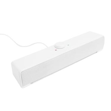 Imagem de SUNGOOYUE Alto-falante de Mesa, Alto-falante para Computador de Conferência Som 3D Envolvente Com Efeitos de Luz Dinâmicos Compatibilidade USB Aux para Dispositivos Inteligentes de Laptop