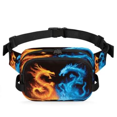 Imagem de Pochete de praia de areia preta pôr do sol para mulheres e homens com alça ajustável, bolsa transversal, bolsa de peito, bolsa tiracolo, Cor 8