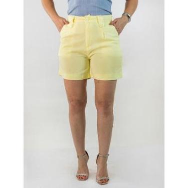 Imagem de Short Feminino Mom Linho Cintura Alta Candy Colors Anticorpus-Feminino