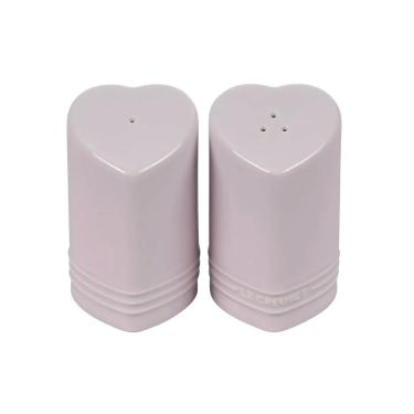 Imagem de Conjunto Saleiro e Pimenteiro Coração 130 ml Rosa Shallot Le Creuset