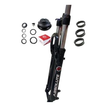 Imagem de Suspensão Garfo Absolute Pré-load Trava Ombro Aro 29 + Direção + Espaçador