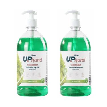 Imagem de Kit com 2 Sabonetes Líquidos Glicerinados Para Mãos 1L - Up Hand Essential Erva Doce