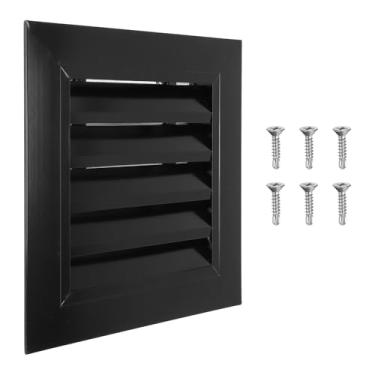 Imagem de PATIKIL Ventilação de 25 x 25 cm, 1 peça de ventilação de galpão de parede de liga de alumínio grade de ar quadrada com filtro inoxidável para teto de garagem no sótão da casa, tamanho da abertura do