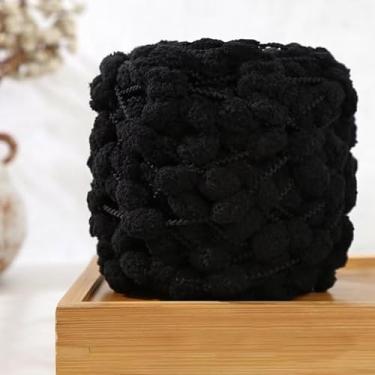 Imagem de 1 pacote de fios grossos para crochê e tricô, fio de pelúcia tie dye macio supervolumoso, chenille grosso de cor mista para mantas macias e cobertores, tricô de braço e artesanato DIY