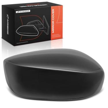 Imagem de A-Premium Tampa do espelho retrovisor do lado do motorista - compatível com Honda Accord 2008 2009 2010 2011 2012 - Preto liso, sem furo de seta