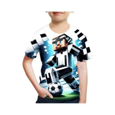 Imagem de Camiseta De Verão Para Meninos Estilo Aventura Com Estampa De Desenho 