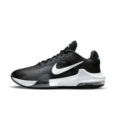 Imagem de Nike Tênis masculino Air Max Impact 4, Preto Branco Antracite Racer Azul, 3.5