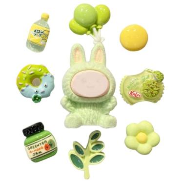 Imagem de Berloques de sapato para crocs labubu sandálias decorativas, pingentes de acessórios de PVC para meninos e meninas mulheres, Verde, 1-1.5in/1.4-2.4in