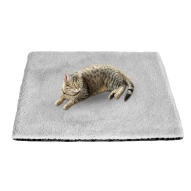 Imagem de Cama para gatos com aquecimento automático – isolada, quente, não elétrica, almofada de aquecimento para animais de estimação, cama quente para gatos – para filhotes dormindo em ambientes internos e