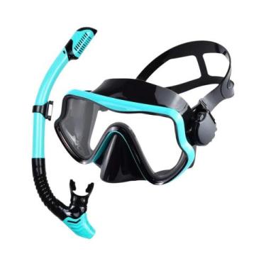 Imagem de Máscara De Mergulho Para Adultos Com Snorkel Conjunto Profissional De 