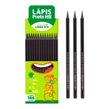 Imagem de Lápis Preto HB Ecológico Caixa Com 144 Unidades